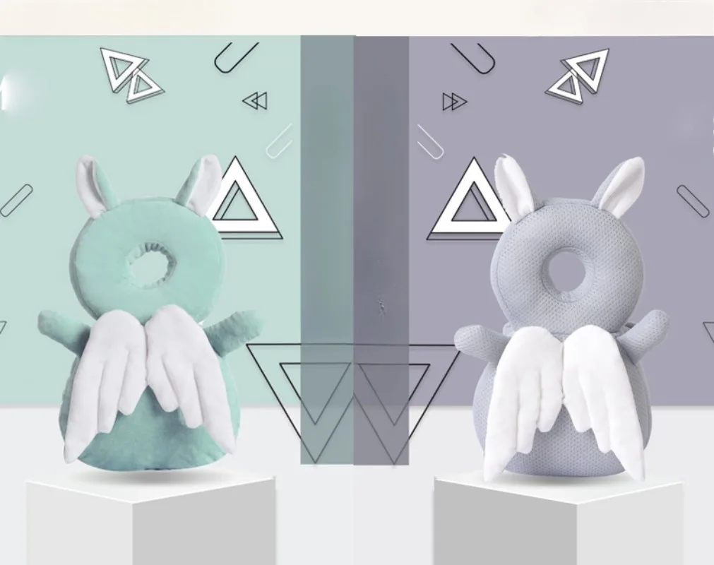 Baby Anti-Fall Learn-to-Walk Pillow Head Protection with Traction Rope - Essential Safety Aid for Toddlers Walking Development