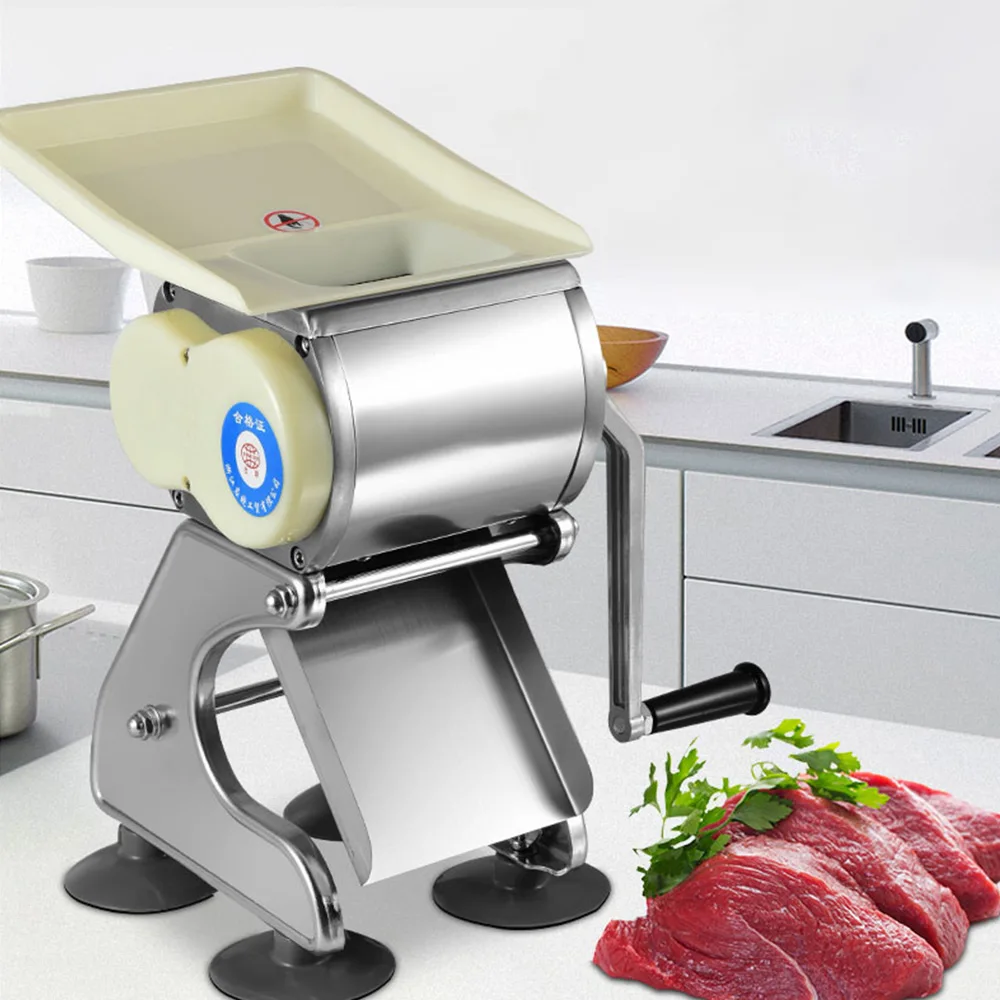 Commercial Meat Slicer Stainless Steel Manual Grinder Shredder Household Pork Sliced Vegetable Cutter