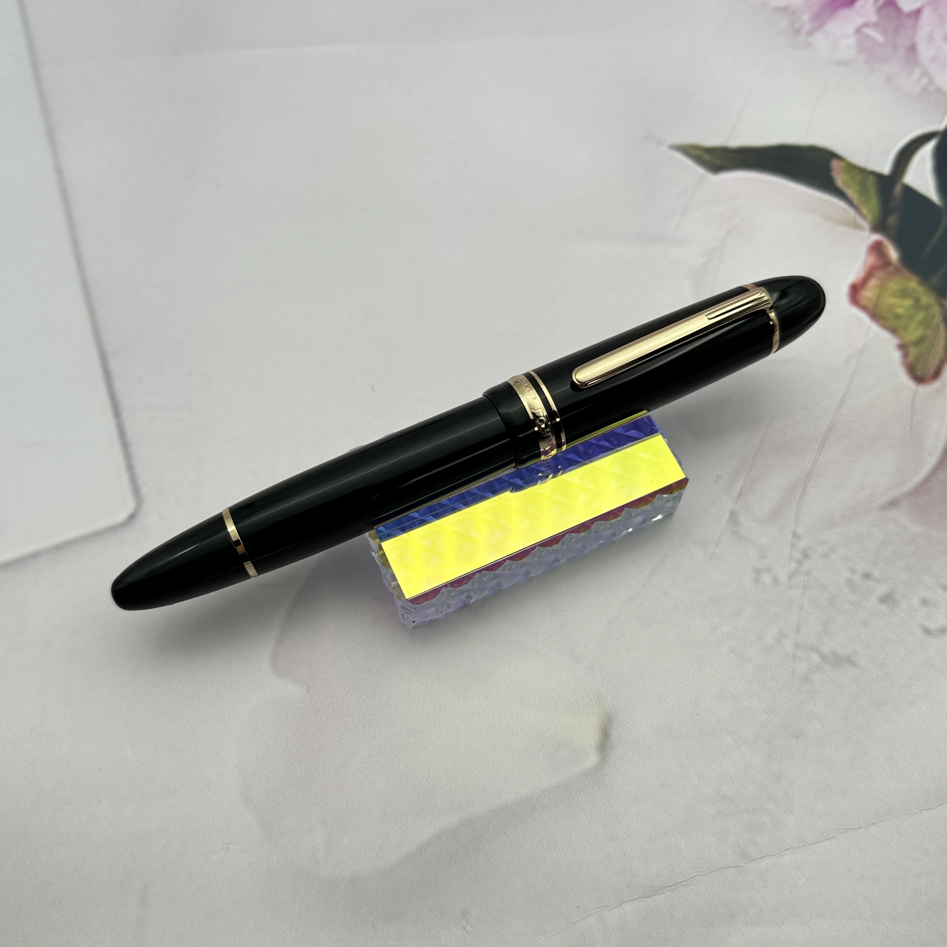 

Новая перьевая ручка с медным поршнем MAJOHN P141 # Роскошная чернильная ручка для письма из черной смолы с наконечником F/M и немецким дизайном с чернильным окном