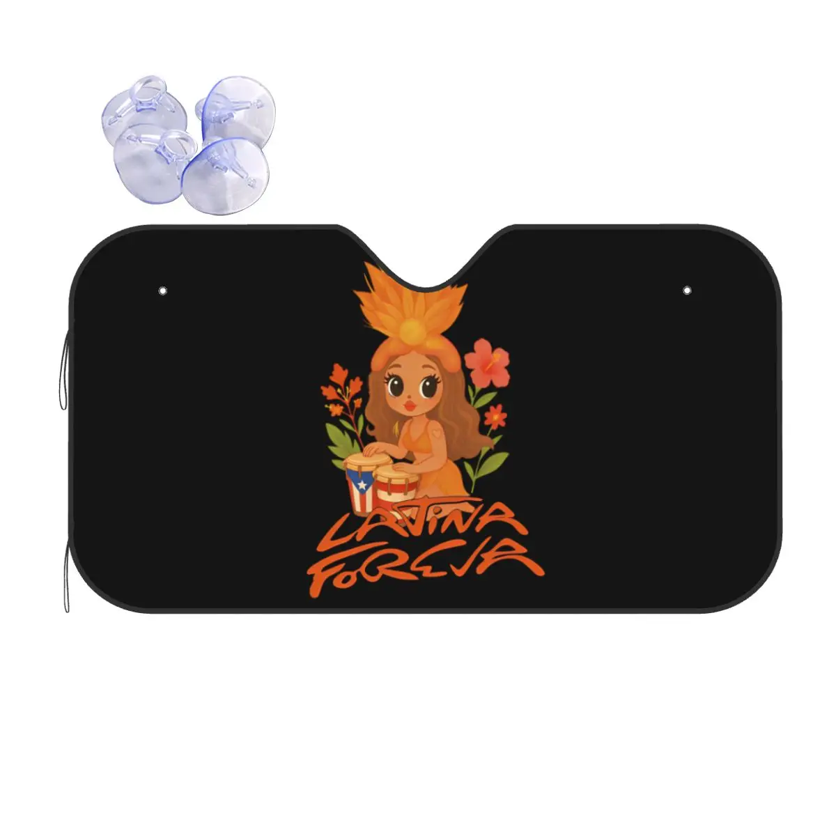 

Karol G Tropicoqueta Album Awesome солнцезащитный козырек на лобовое стекло 76x140 см, аксессуары для солнцезащитного козырька, чехлы