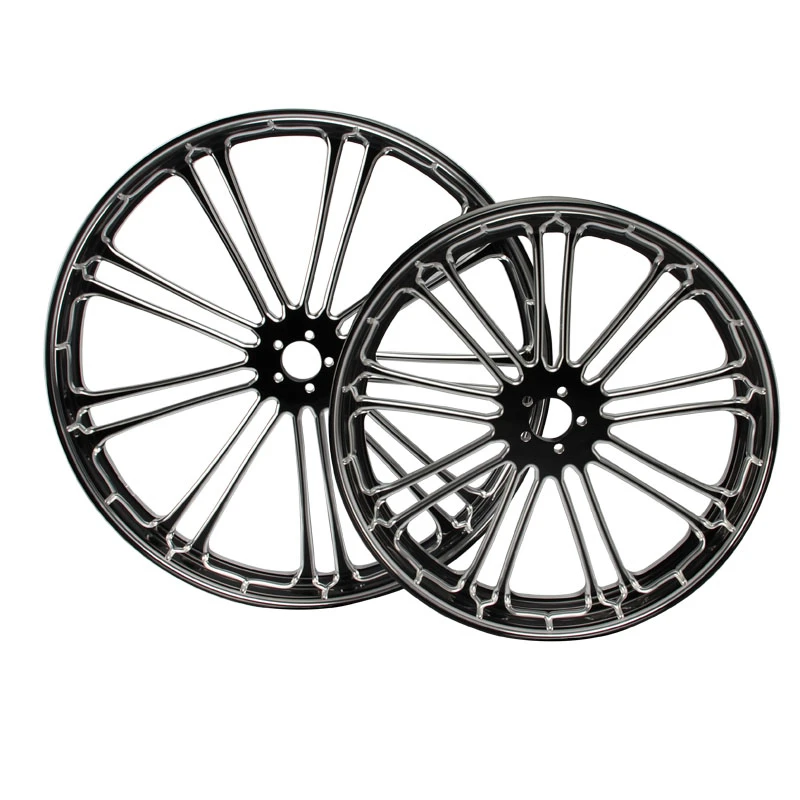 21 Inch Front Rims Motorcycle Parts Manufacturer Black Aluminum Rims For Harley Davidson