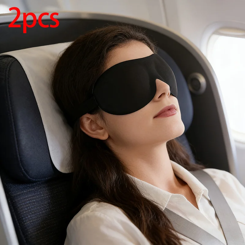 2 Pairs Of Silhouette Sleep Mask, Skin Friendly Sleep Masks, Outdoor Travel Camping Face Shield, Practical Couple Holiday Gifts