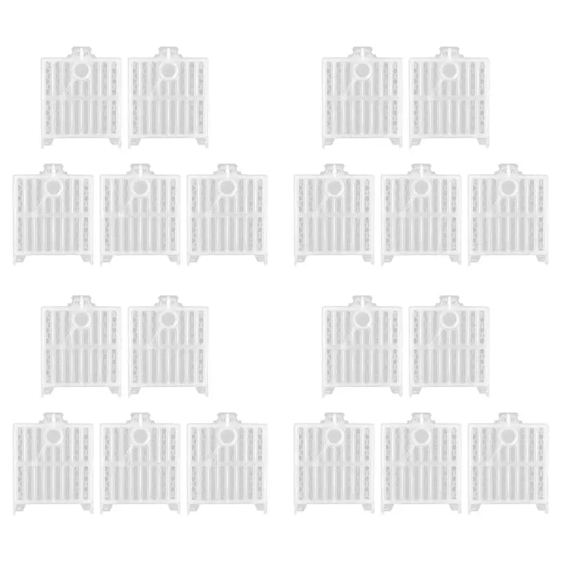 DT19-Beekeeping Cage Bee Moving Cage Bee Catcher Cage Plastic Rearing Transport Cage Tool Beekeeping Accessory(20Pcs)