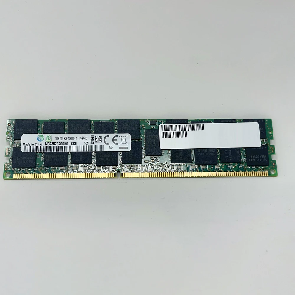 1 peça para samsung ram M393B2G70QH0-CK0 16gb 16g 2rx4 PC3-12800R ddr4 1600 ecc reg memória de servidor envio rápido de alta qualidade