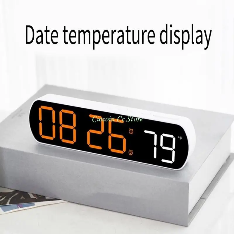 X90F Electronic Alarm Clock with Temperature Reading and Countdown LED Digital Clock
