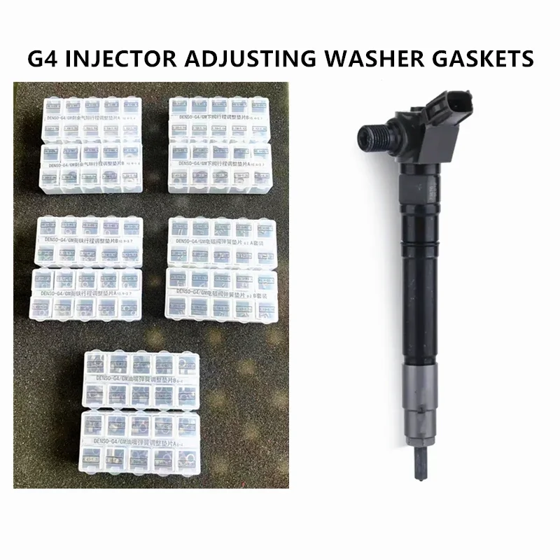 CRIN G4 GM Injector Residual Air Gap Solenoid Valve Travel Adjusting Washer Gaskets for DENSO 295700-0550 23670-0E010