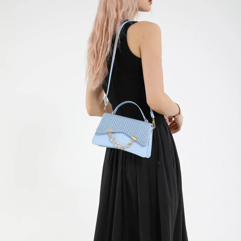 

‌2025 New Women's Shoulder Bag - Fashion Splicing Design, Large Capacity Square Crossbody Purse for Summer‌