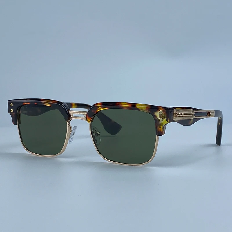 Retro Quadratische Punk-Sonnenbrille für Herren 2026 Luxus Designer Vintage Farbwechselnde Fahr-Steampunk-Sonnenbrille für Männer Eyewear Shades – Detail 16