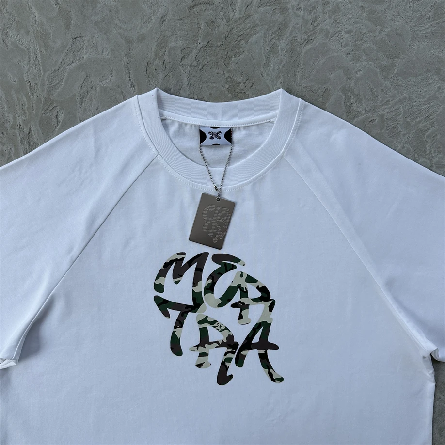 

Mertra, новая летняя белая футболка свободного покроя, круглая, Ne ort Sve, камуфляжная, повседневная, универсальная, High Street Sle