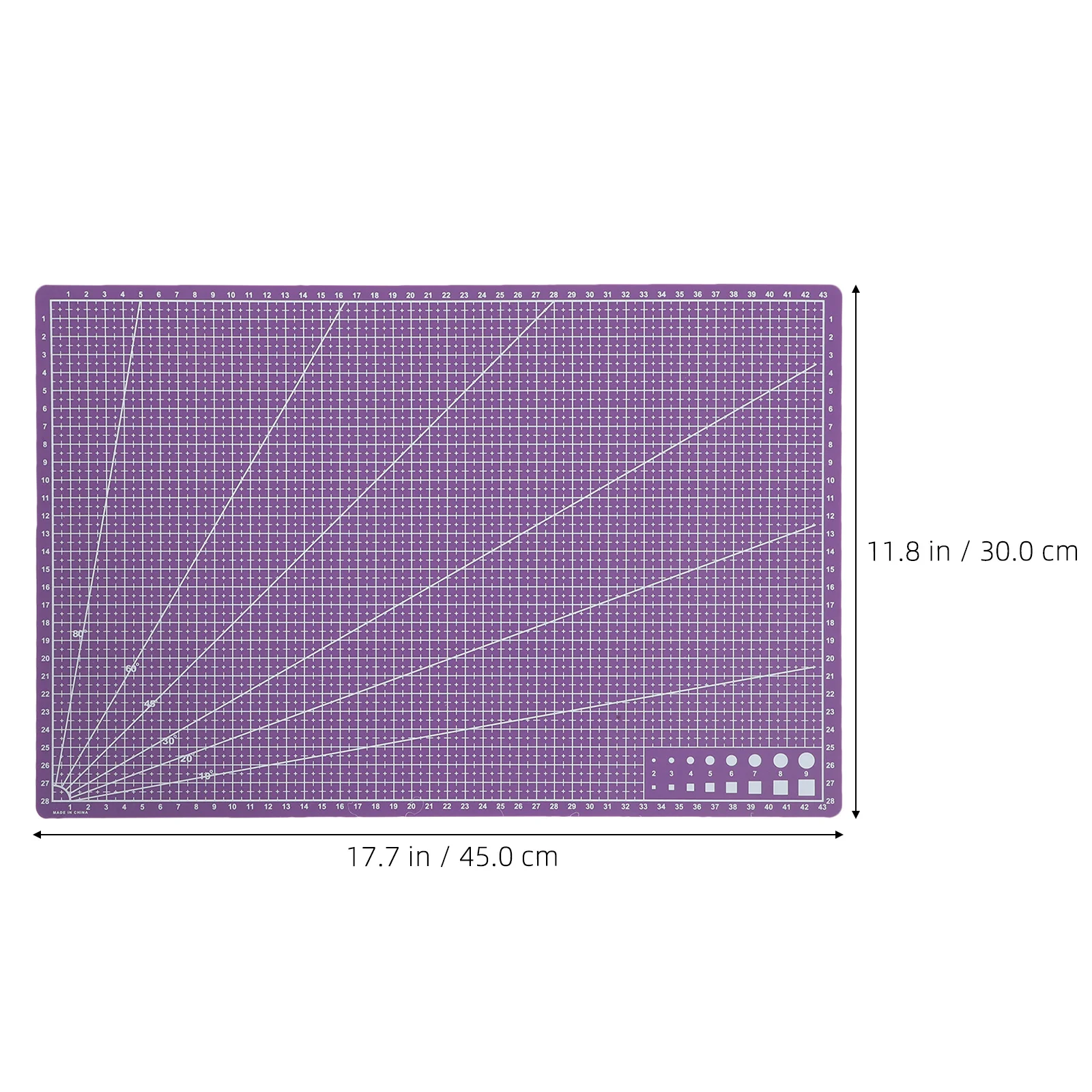 حصيرة قطع احترافية A3 بتصميم مزدوج الجوانب غير قابلة للانزلاق لوح تقطيع من القماش المتين لصنع الحرف اليدوية #2