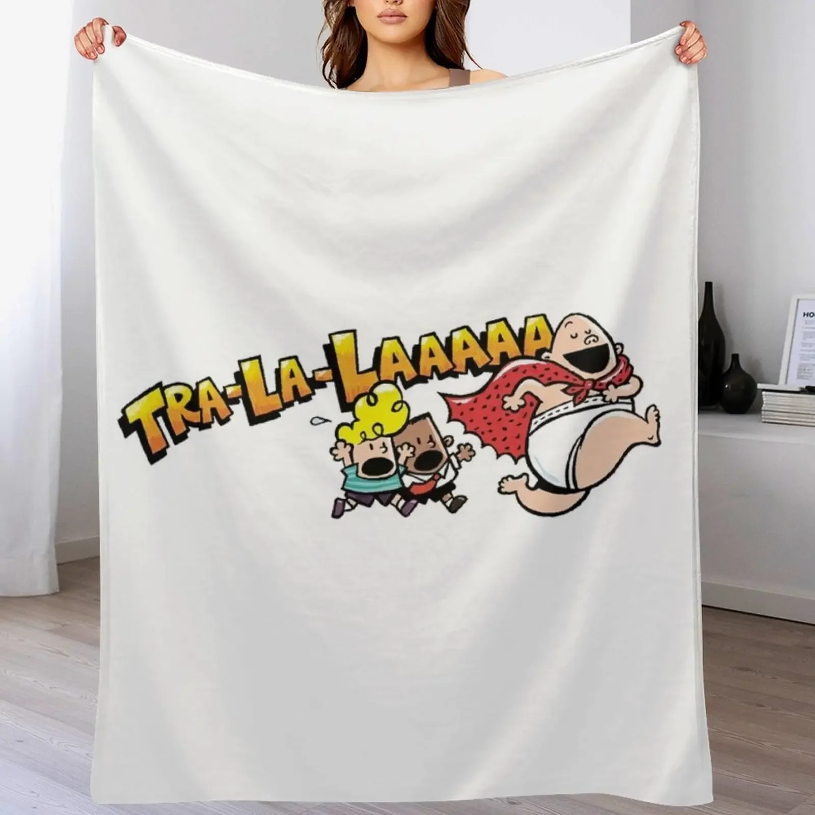 Tra la laa captain underpants merchandise Throw Blanket for babies Heavy Blankets For Sofas Blankets