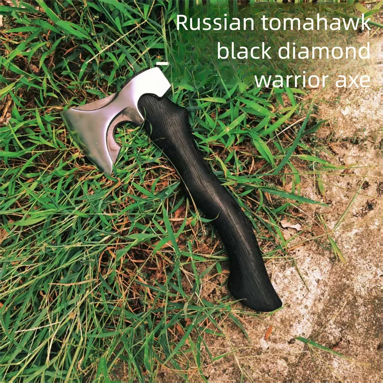 Russian style battle axe, chopping wood, sharp, durable, forged, woodworking, outdoor, camping, portable, track forging, axe