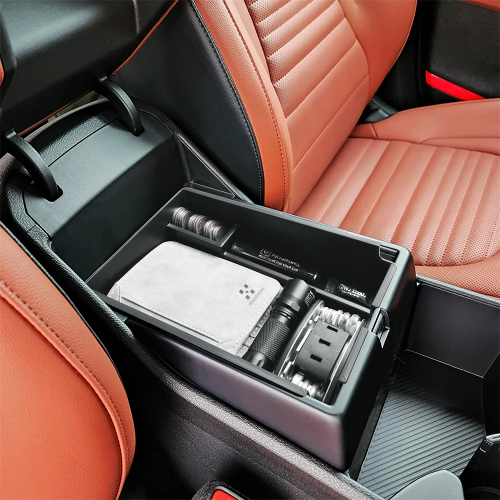 Center Console Organizer Tray for Kia Sportage 2023 2024 NQ5 Armrest Storage Box Car ABS Accessories Center Console Storage Box