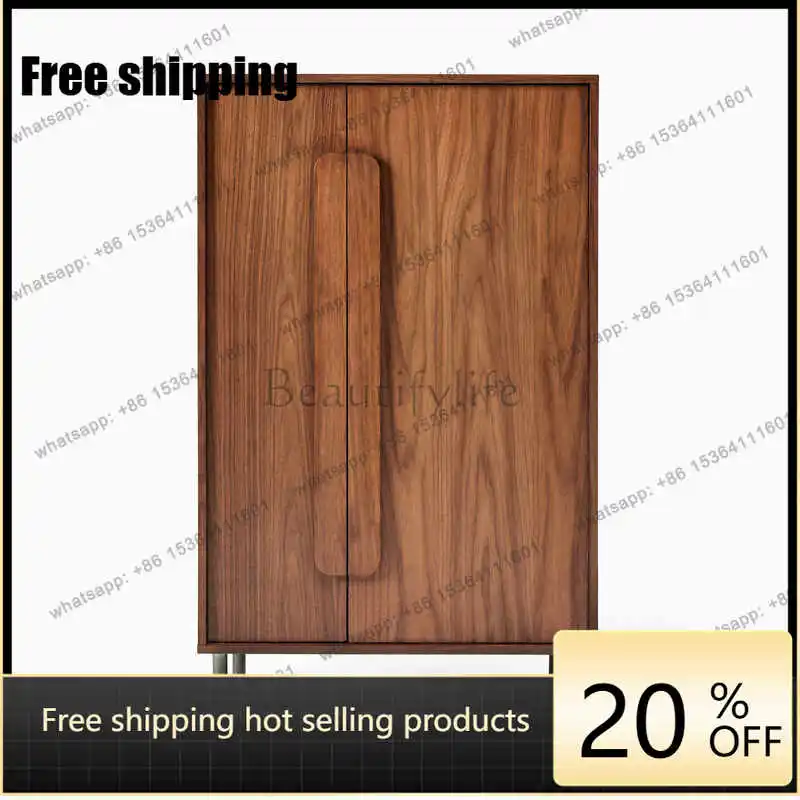 hot  North American Cherry Log Home Bedroom Wardrobe Storage Drawer Cabinet