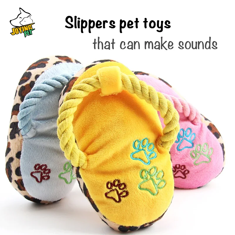 

Funny Pet Dog Toys, Plush Slippers, Shoe Biting Design for Puppy and Medium-sized Dogs Indoor/Outdoor Training for Dogs and Cats