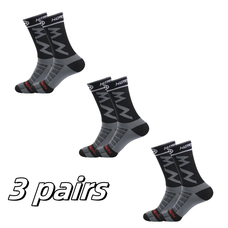 2024 New Professional MEN'S AND WOMEN'S Outdoor Sports Cycling Wear-resistant Cycling Socks Sports Socks 3 pairs