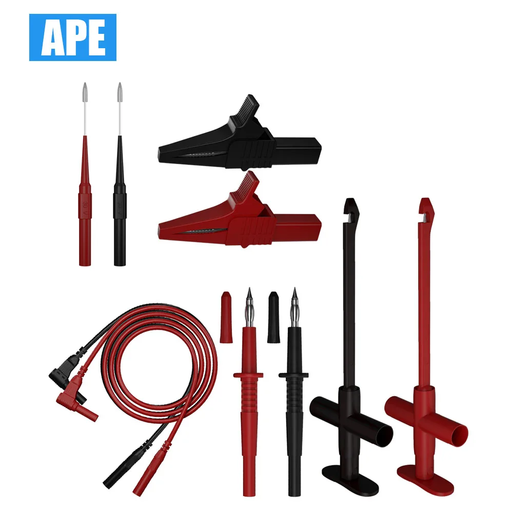 Kit de Fio de Teste para Reparo de Circuito Automotivo e de Precisão Sonda de Teste de Fio sem Ruptura Clipe de Jacaré Cabo de Teste