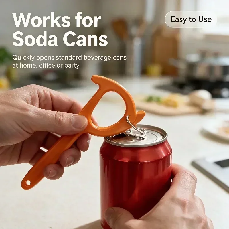 1/2/3PCS Portable Can & Bottle Opener, Non-Slip Effortless Lid Remover with Cleaning Cloth, Kitchen Camping Essential