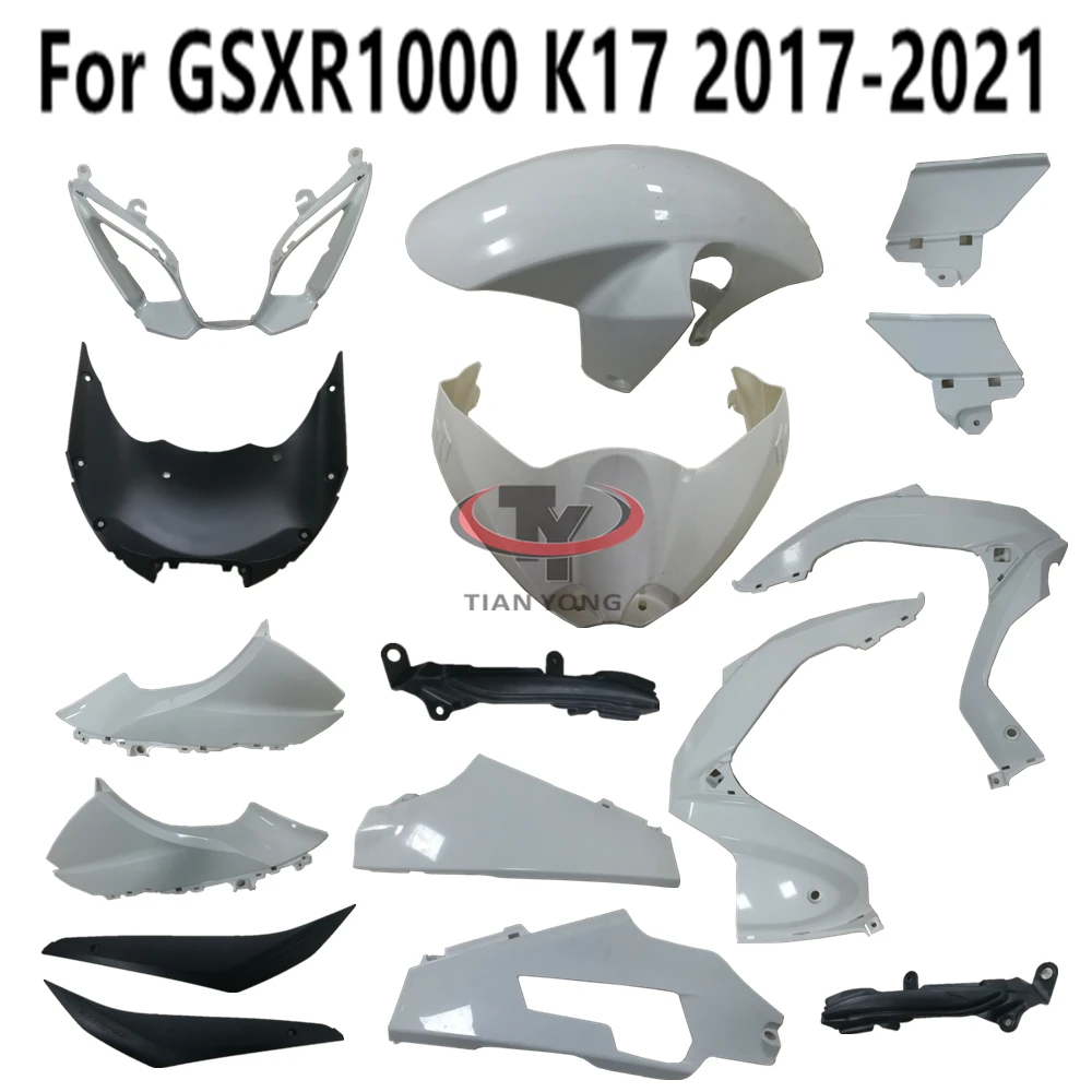 Unpainted Fairing Accessories Injection Bodywork Components For GSXR1000 GSXR 1000 K17 2017 2018 2019 2020 2021 Plastic parts