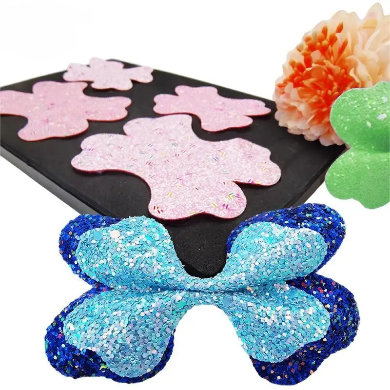 SizzixDies 2 Size 3x4 Inches Folding Bow Hair Clip Wood Cutting Die Compatible with Most Machines for Creative Crafting