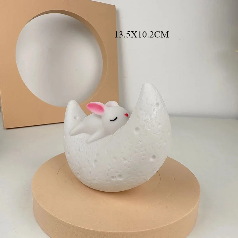 ضوء الليل النوم ضوء القمر أرنب ضوء الليل غرفة نوم السرير جو ضوء لطيف الإبداعية سطح المكتب الديكور ضوء لينة