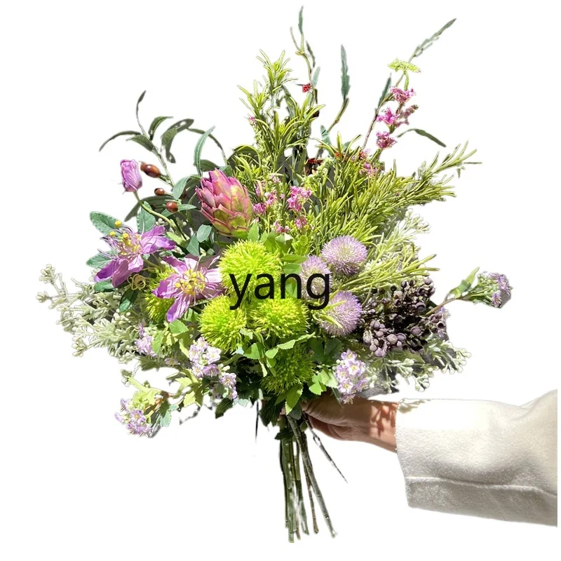 

CX light luxury high-end simulated bouquet fake flower high-end natural wind bouquet