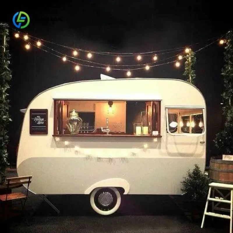 

Customized Full Kitchen Mobile Food Trailer Custom BBQ Pizza Fast Food Truck Turnkey Setup Refrigeration Factory Direct Sale