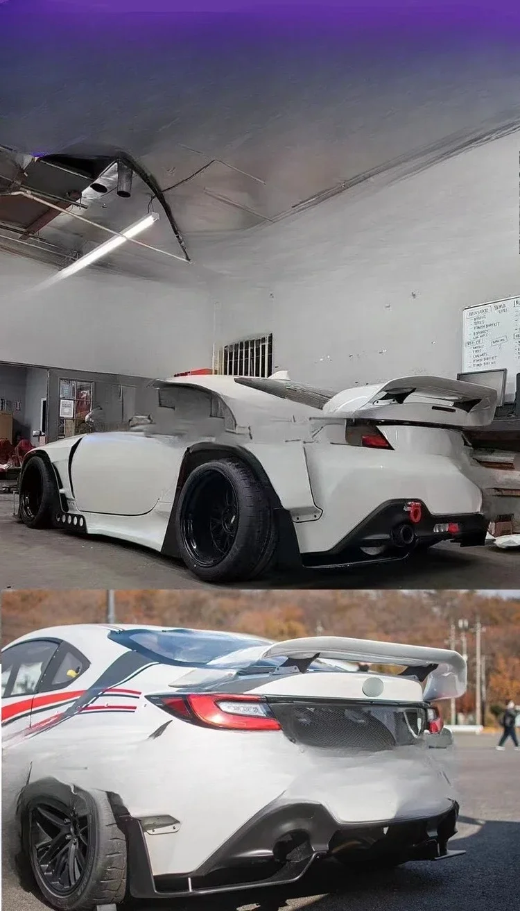 سوبارو BRZ تويوتا GR86 ألياف الكربون ضاغط زعنفة ثابتة الرياح الجناح لتويوتا 86 تعديل GT22Car أجزاء #6