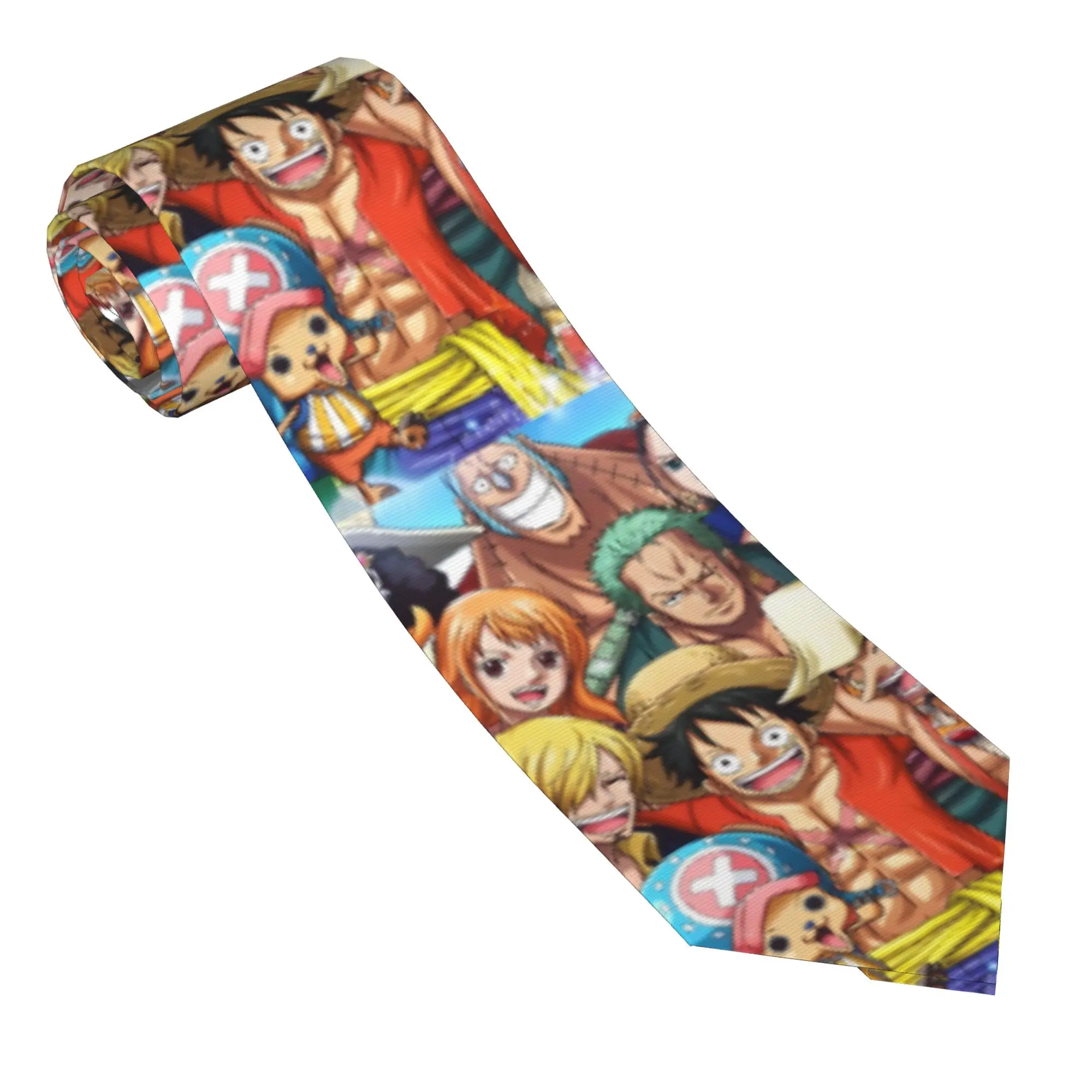 

Onee Pieces Necktie Men Women Casual 8 cm Narrow Neck Tie Monkey D. Luffyy for Mens Shirt Accessories Gravatas Wedding Business
