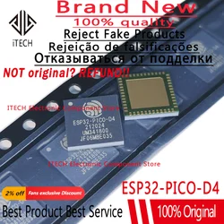 1PCS Genuine ESP32-PICO-D4 QFN-48 Dual-core WiFi BLE Bluetooth-compatible MCU Wireless Transceiver Chip ESP32 PICO D4