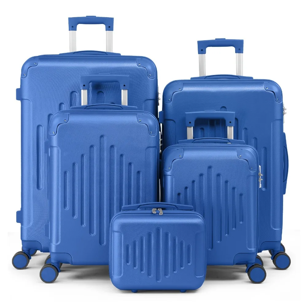 

Чемоданы 12 дюймов + 16 дюймов + 20 дюймов + 24 дюйма + 28 дюймов с разнонаправленными вращающимися колесами