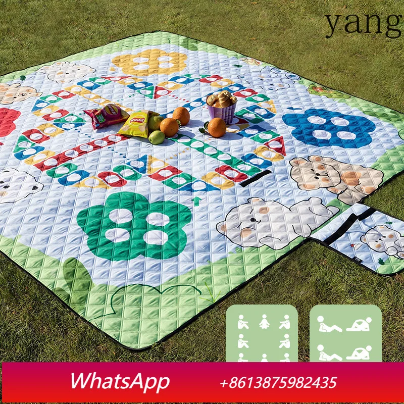 Yjq parent-child picnic mat thick outdoor camping tent floor mat moisture-proof mat spring outing