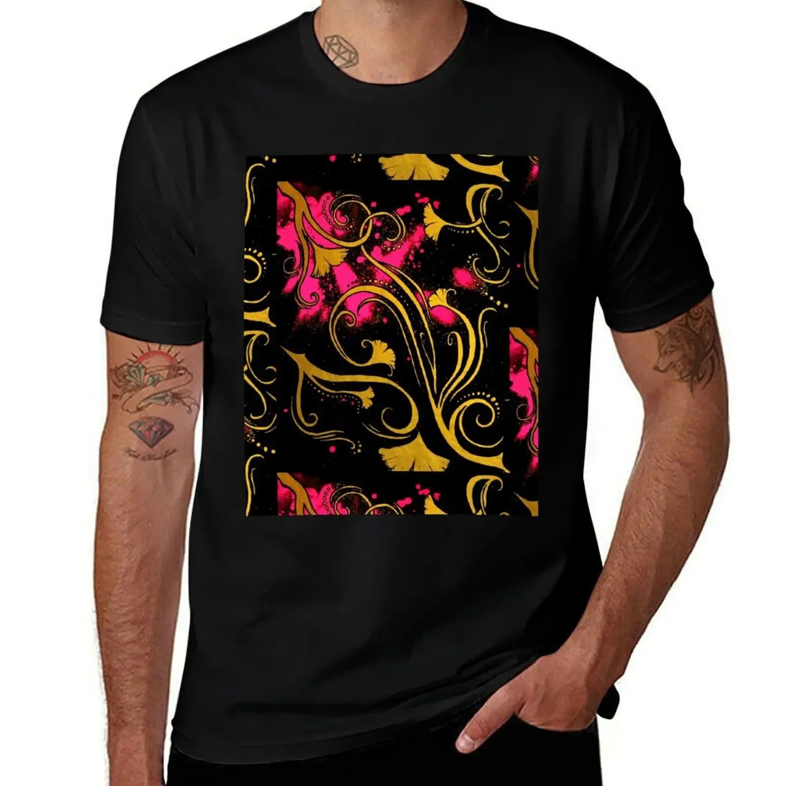 Ginkgo Nouveau Counter T-Shirt plus size tops customizeds men t shirts