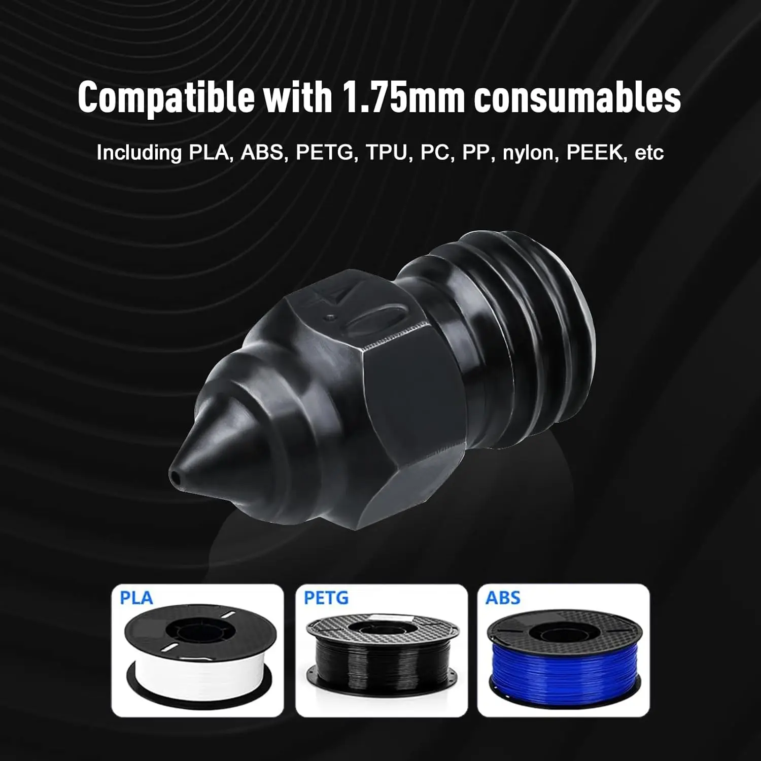 Creality MK8 Düse CR-6 SE Hartstahl Messing verkupferte Düsen für CR6 SE CR5 PRO /Ender 3 S1 pro / CR10 V2 / Ender 3-Düse – Detail 14