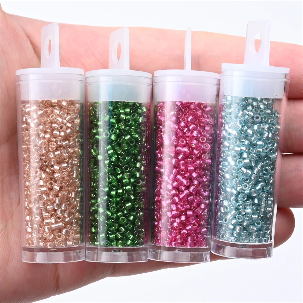 2mm Silver Colour Mini Japanese Glass Beads for DIY Craft