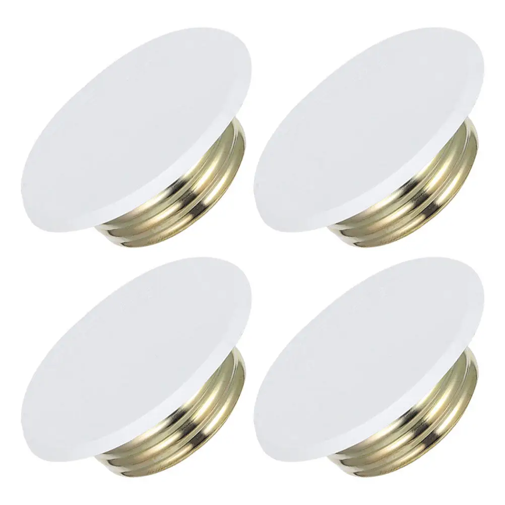 

Комплект из 4 белых оцинкованных металлических защитных колпаков для спринклерных головок, скрытые декоративные кольца для офисов, домов и зданий