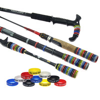 Fishing Rod Silicone Handle Band Anti Slip O-shaped Ring Handle Grip Fix Ring for Trekking Slingshot Tool Bicycle Handle Racket