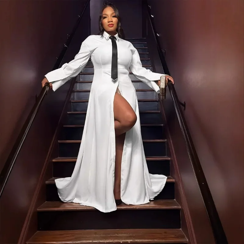 

Уличная одежда, комплект из двух предметов для женщин, клубная вечеринка, однобортная рубашка с длинными рукавами, топ и шорты, новые одинаковые комплекты на день рождения