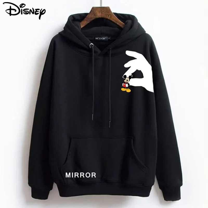 Disney Brand Clothing New Arrival Top Fashion Pullovers Casual Cotton Cartoon Mickey Mouse Print Short Spring And Autumn Hoodies