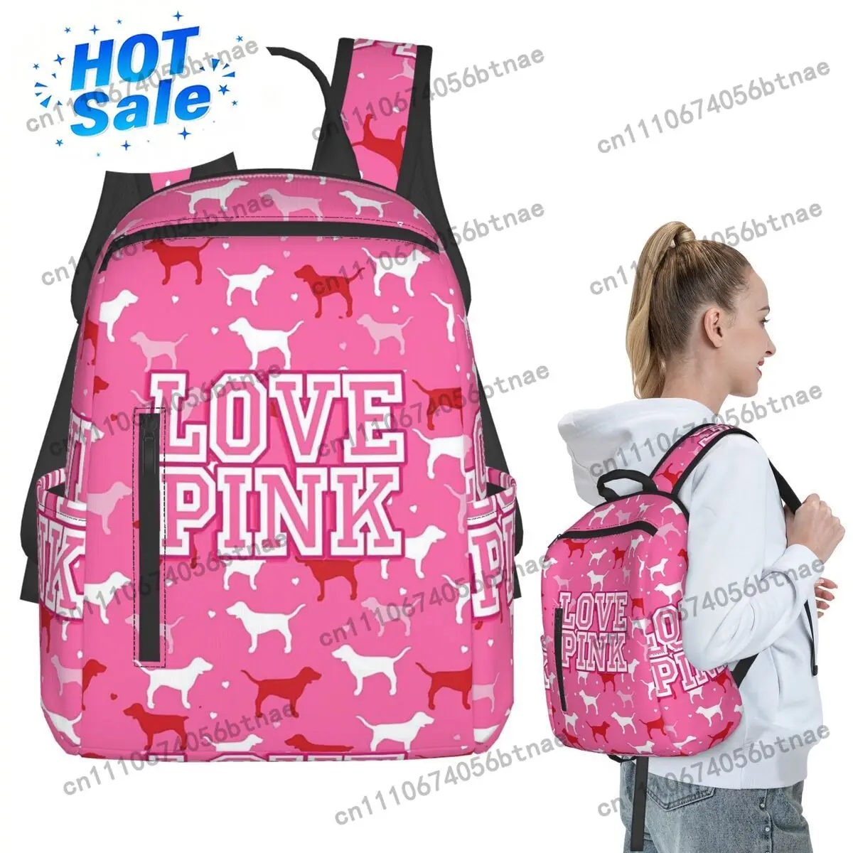 Mochila Love Pink, mochila para estudiantes, mochila escolar para niños, bolsos de hombro para ordenador, para niños y niñas