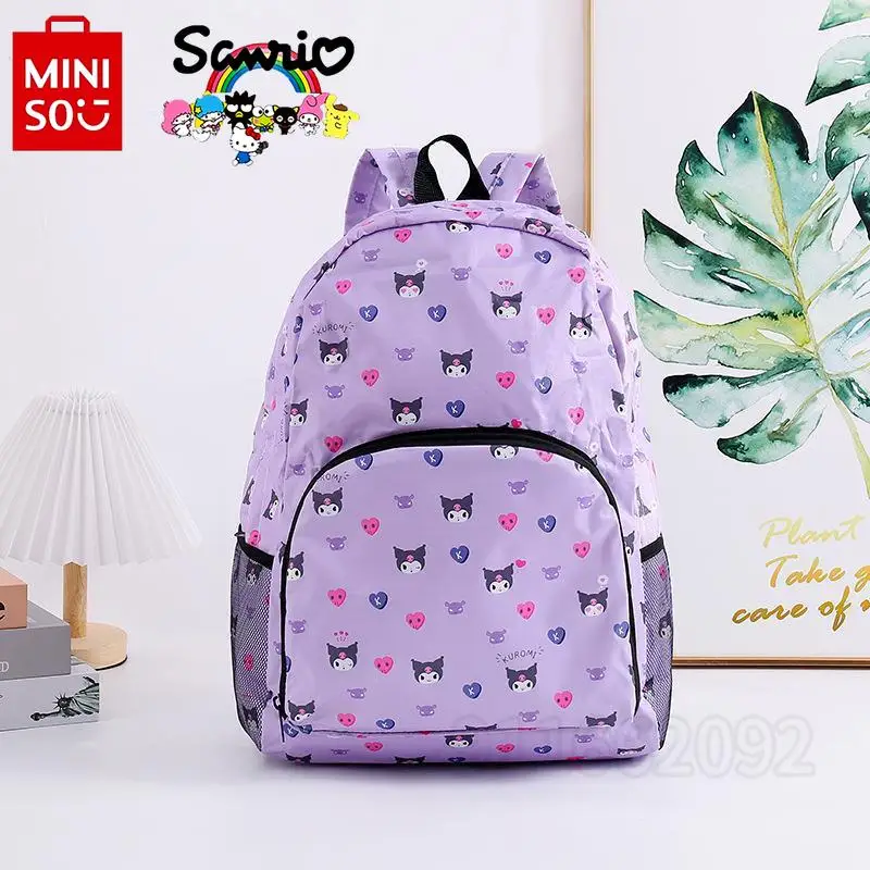 

Miniso New Cartoon Cute Waterproof Foldable Storage Women's Backpack Travel Bag Lightweight and Fashionable Waterproof Backpack