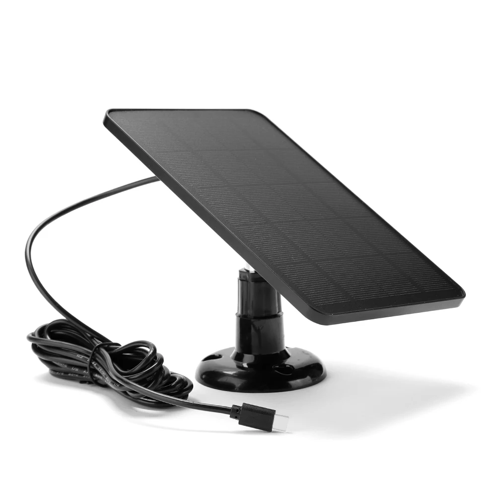 5V 30W Zonnepaneel Micro USB + Type-C 2in1 Outdoor Solar Oplaadpaneel 9.8Ft Oplaadkabel voor Beveiligingscamera voor Eufycam 3C/2C