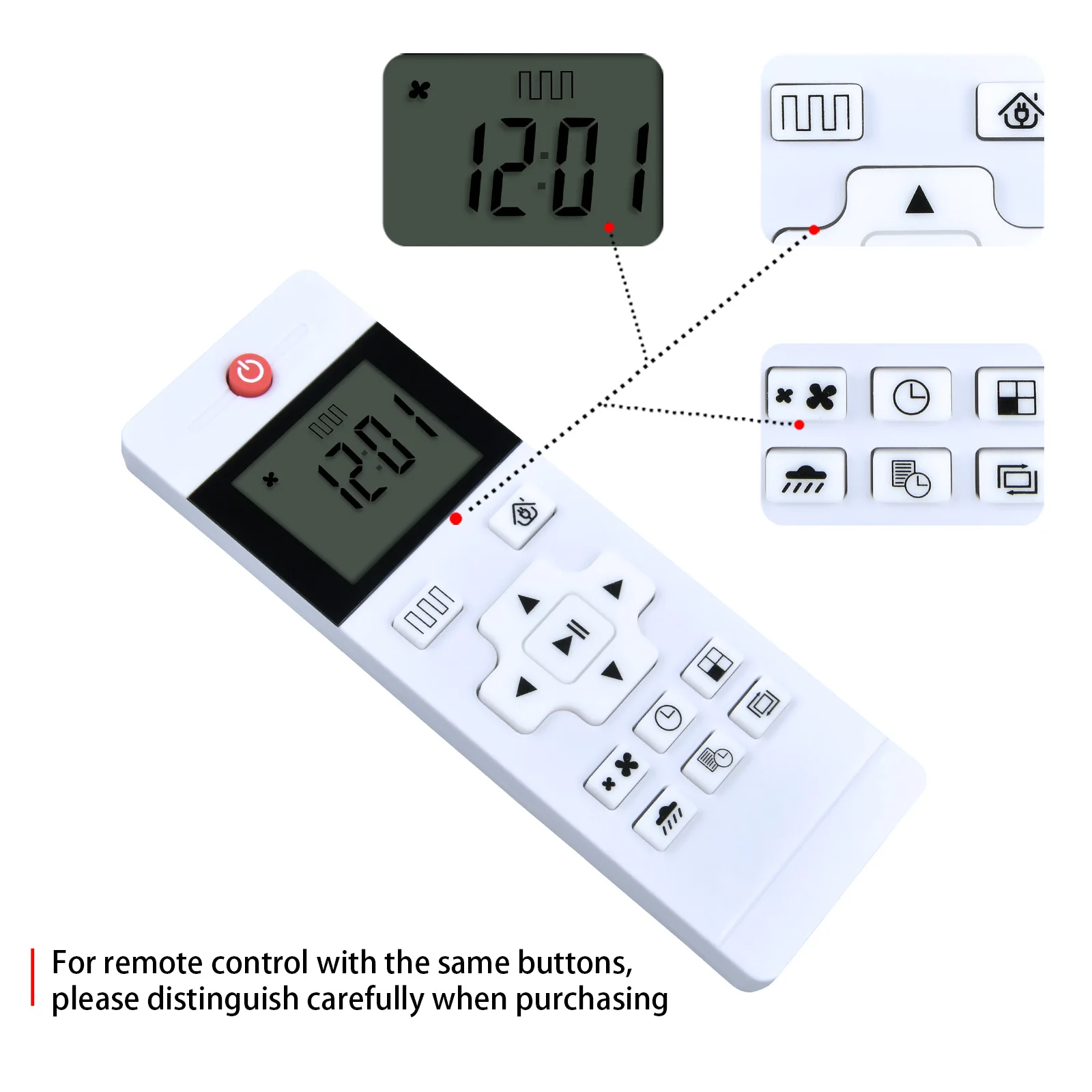 New Remote Control For Decakila 2.0HP Air Conditioner R410 Gas