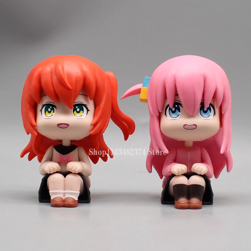 

10cm Anime Kawaii Gotoh Hitori Figure Bocchi The Rock Nendoroid Figure Kita Ikuyo Q Ver Doll Model PVC Cartoon Desk Figurine Toy