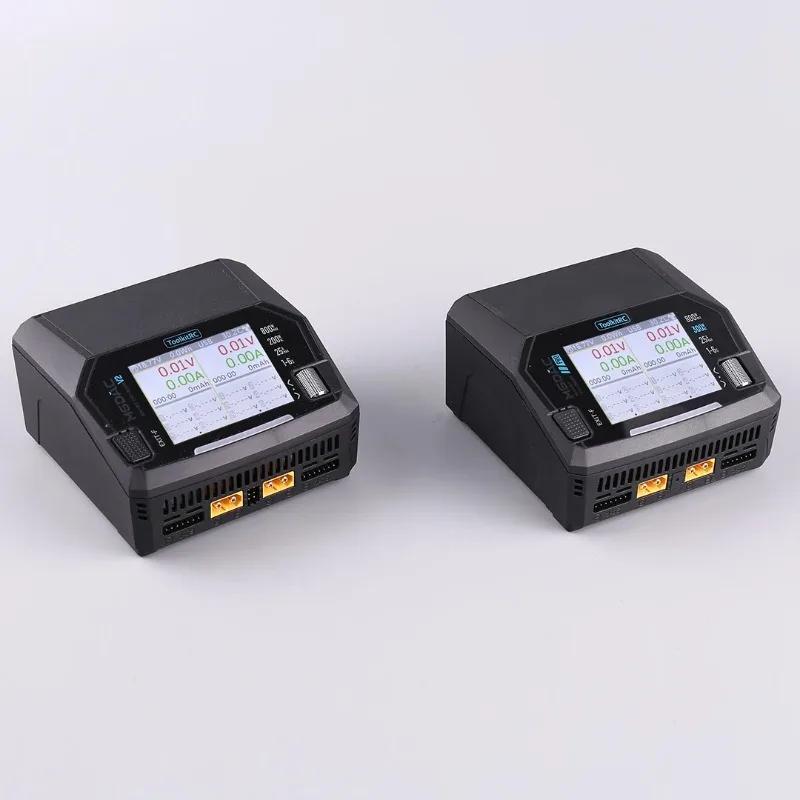 ToolkitRC M6DAC PRO V2 Dual Channel Smart Lipo Battery Charger Discharger AC 200W DC 800W 16A for 1-6S LiHV LiPo PD65W FPV Drone