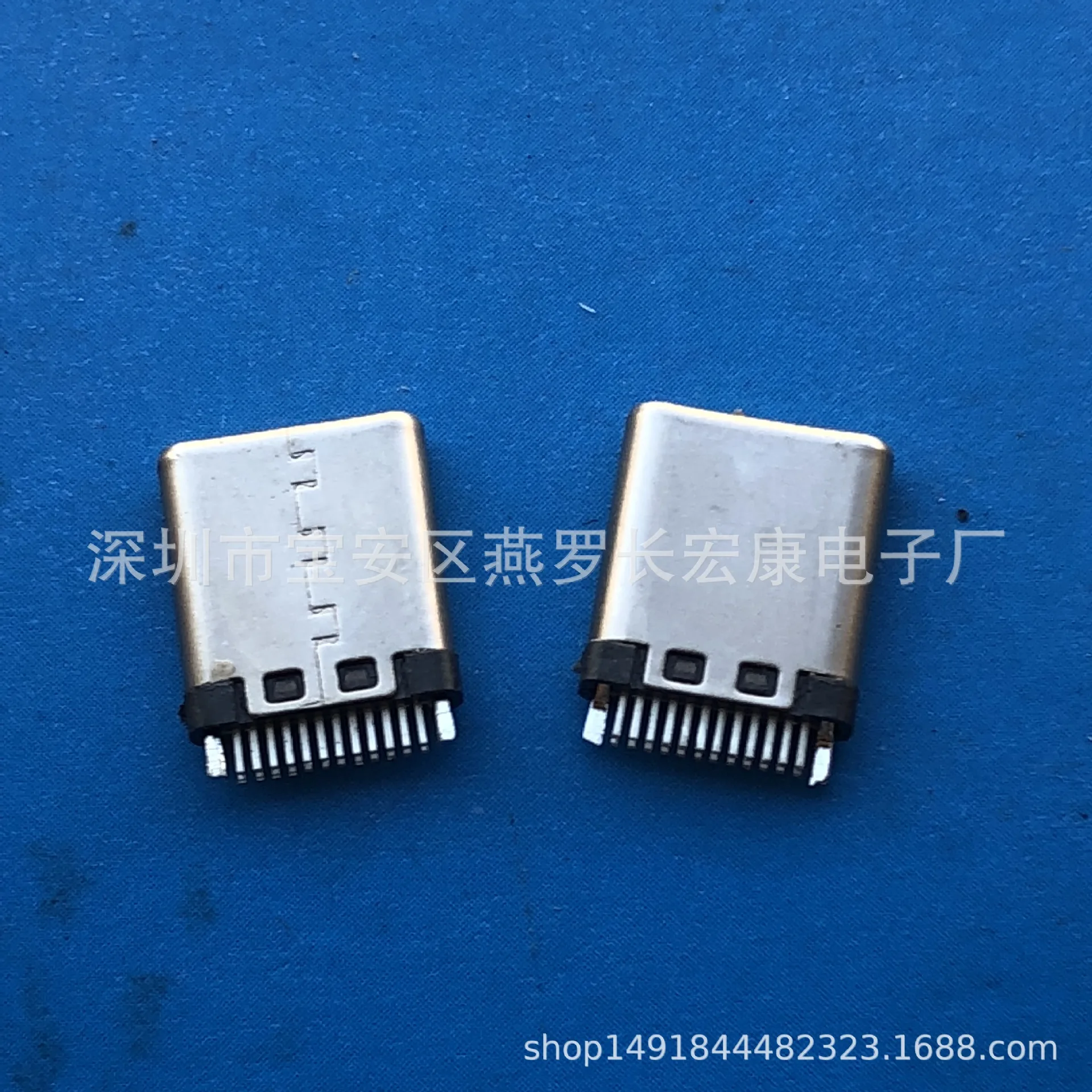For factory direct sales, simple version TYPE-C male 2PIN riveted double row welding wire high current USB