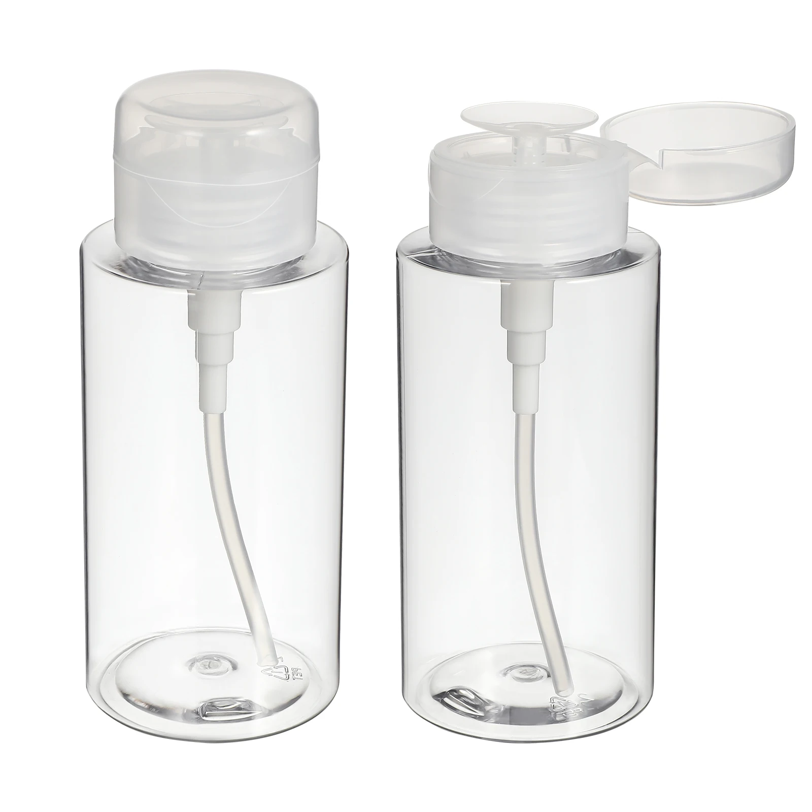 

2pcs 300ml Bottle PETG Empty Alcohol Bottle Press Dispenser Nail Polish Makeup Alcohol Liquid Travel Size Reusable Container