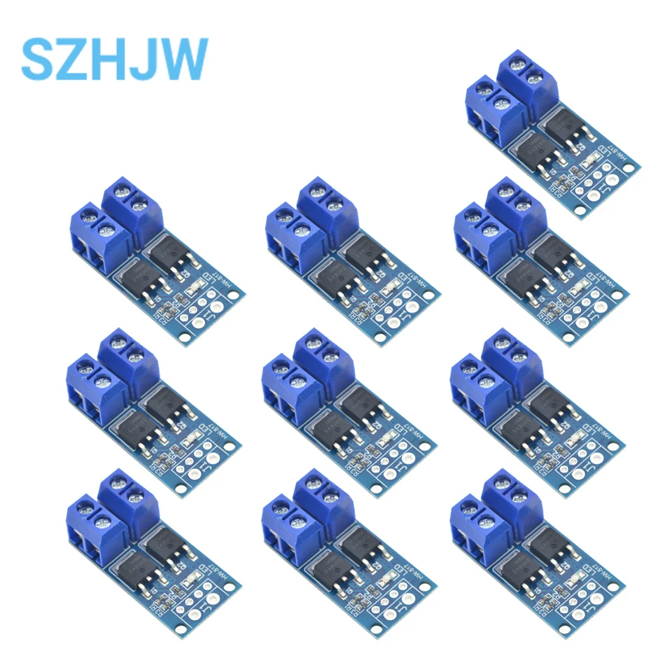 1/5/10pcs High Power MOS Tube Field Effect Switch Trigger Switch Driver Module PWM Adjustable Electronic Switch Control Board