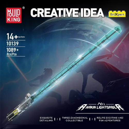 Mould King Anakin Lightsaber10139Versión ligera de bloques de construcción coleccionables clásicos juguete para niños