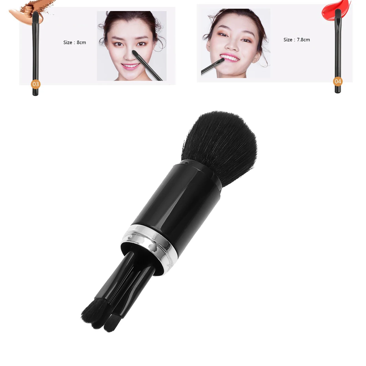 

4 in Multifunctional Makeup Brush Channel Beauty Accessories Girl Major